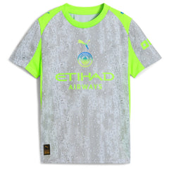 Manchester City Youth 2025/26 Third Replica Jersey Green/Neon Green - Puma