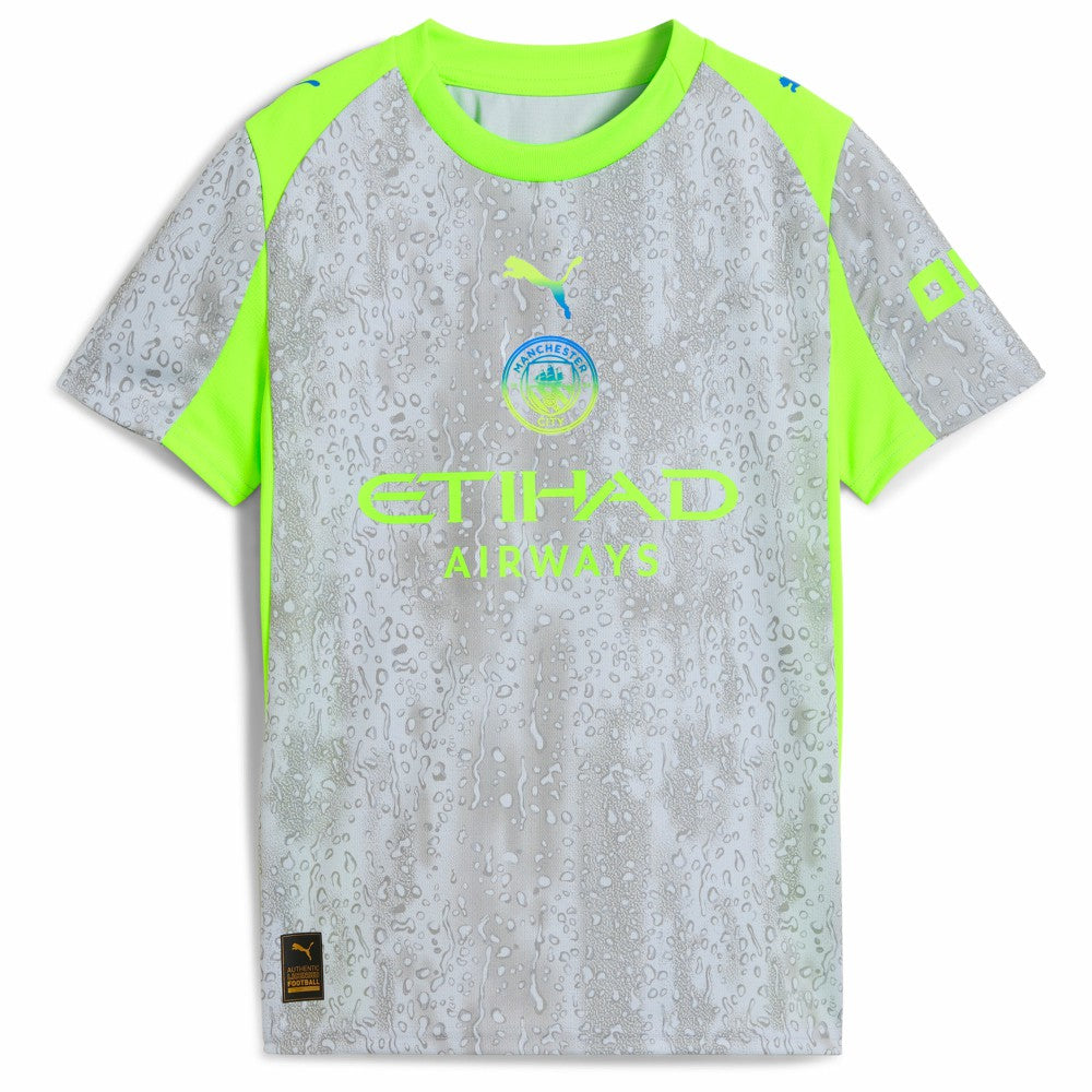 Manchester City Youth 2025/26 Third Replica Jersey Green/Neon Green - Puma