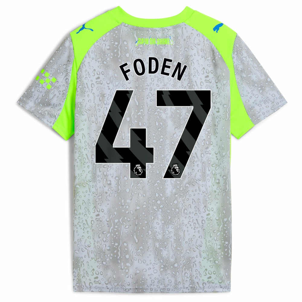 Manchester City Youth 2025/26 Third Replica Jersey Green/Neon Green - Puma