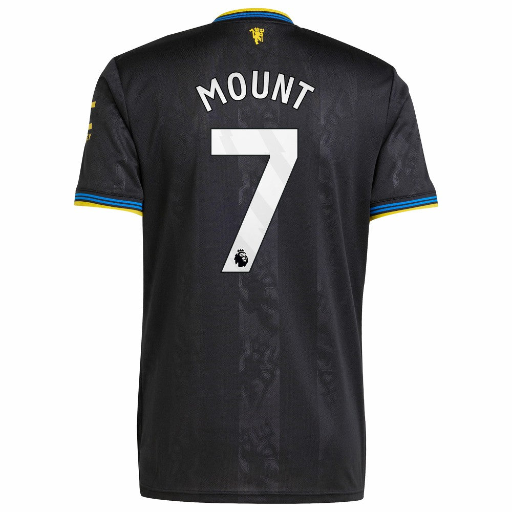 Mason Mount Manchester United 2025/26 Third Replica Player Jersey Black - Adidas