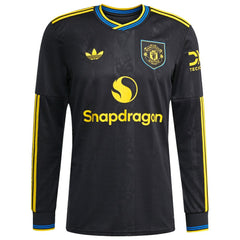 Mason Mount Manchester United 2025/26 Third Replica Long Sleeve Player Jersey Black - Adidas