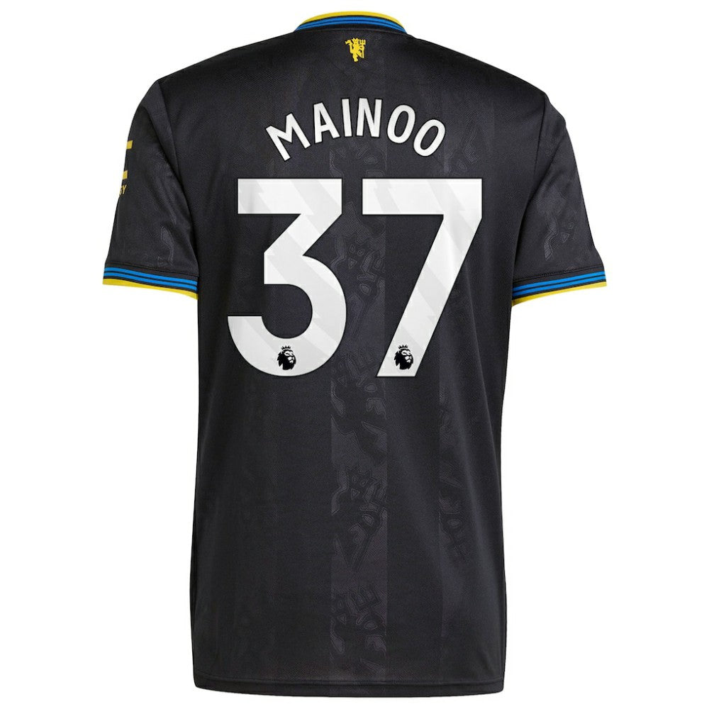 Kobbie Mainoo Manchester United 2025/26 Third Replica Player Jersey Black - Adidas