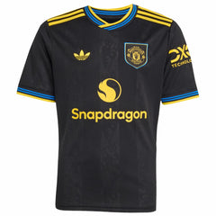 Bruno Fernandes Manchester United Youth 2025/26 Third Replica Player Jersey Black - Adidas