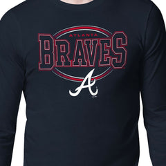 Atlanta Braves Starter Team Track Graphic Long Sleeve T-Shirt | MLB Outlet