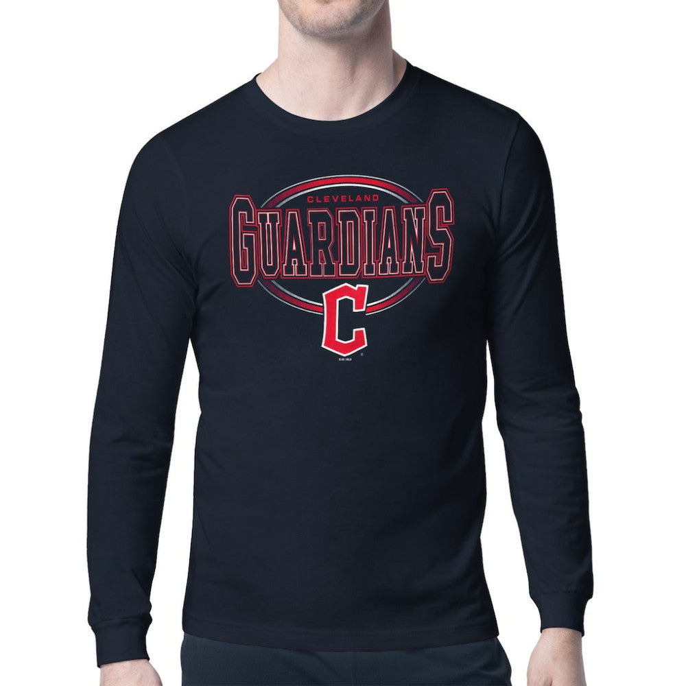 Cleveland Guardians Starter Team Track Graphic Long Sleeve T-Shirt | MLB Sale