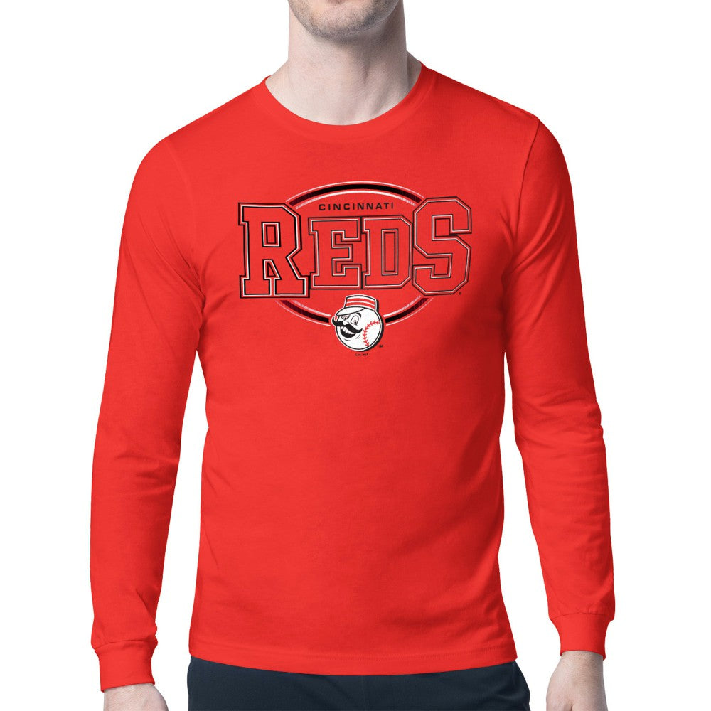 Cincinnati Reds Starter Team Track Graphic Long Sleeve T-Shirt | MLB For sale