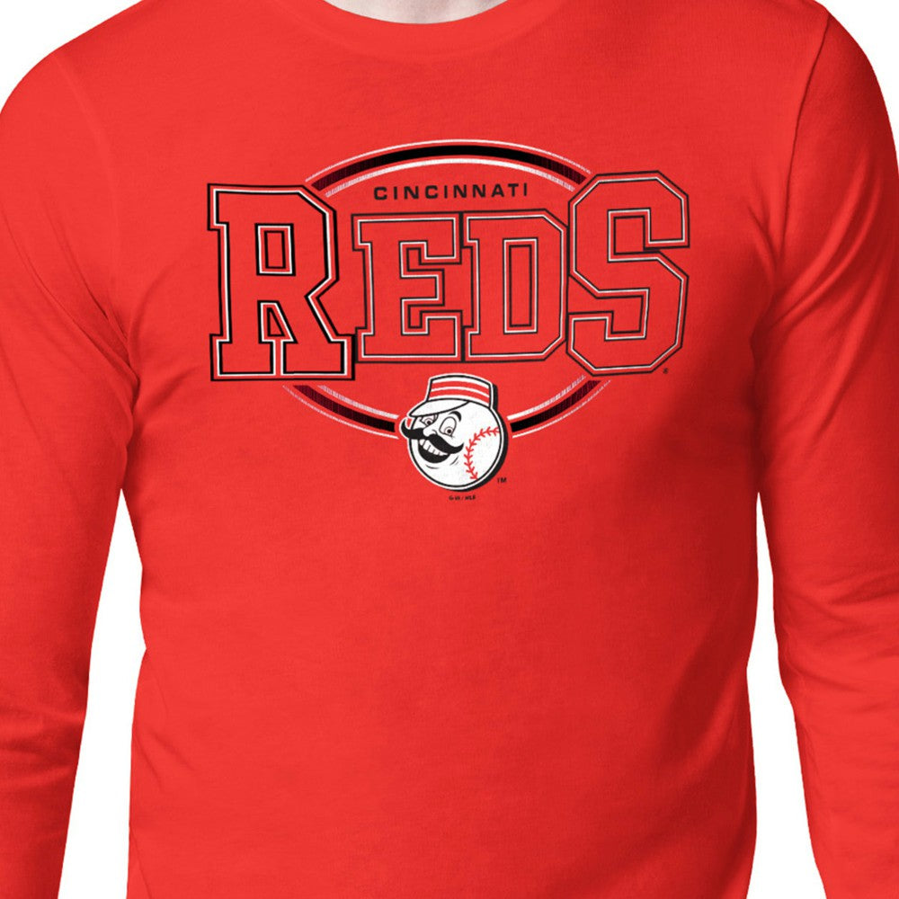 Cincinnati Reds Starter Team Track Graphic Long Sleeve T-Shirt | MLB For sale