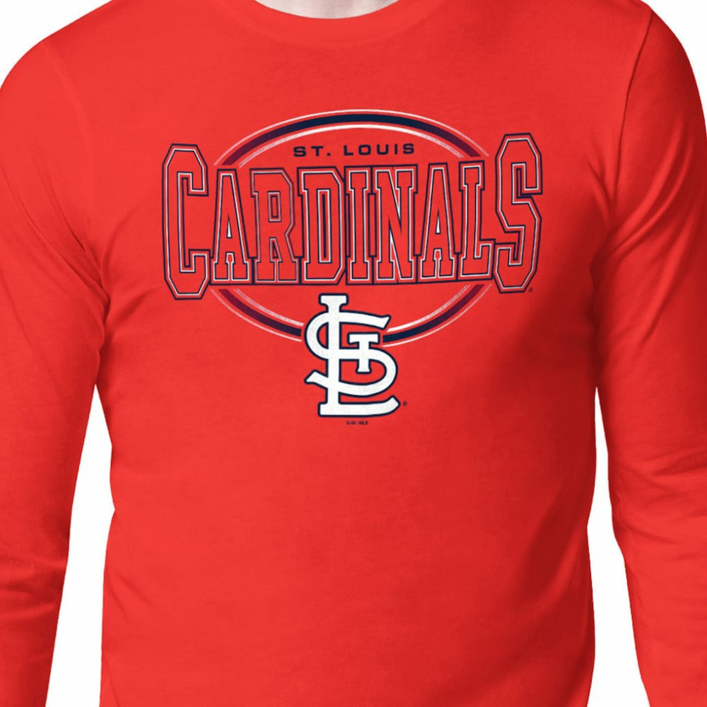 St. Louis Cardinals Starter Team Track Graphic Long Sleeve T-Shirt | MLB For sale