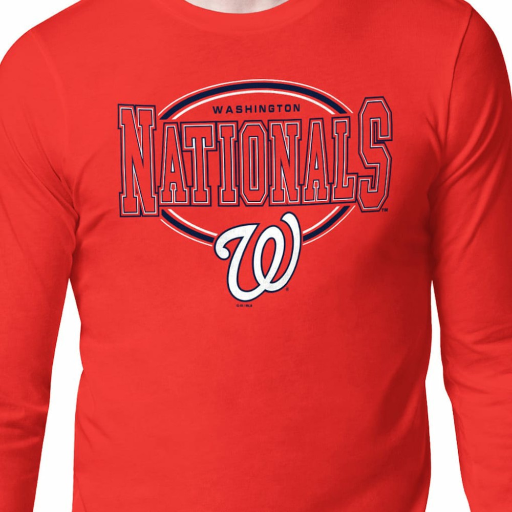 Washington Nationals Starter Team Track Graphic Long Sleeve T-Shirt | MLB Shop