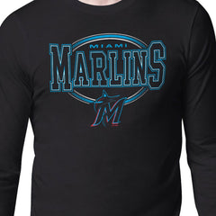 Miami Marlins Starter Team Track Graphic Long Sleeve T-Shirt | MLB New