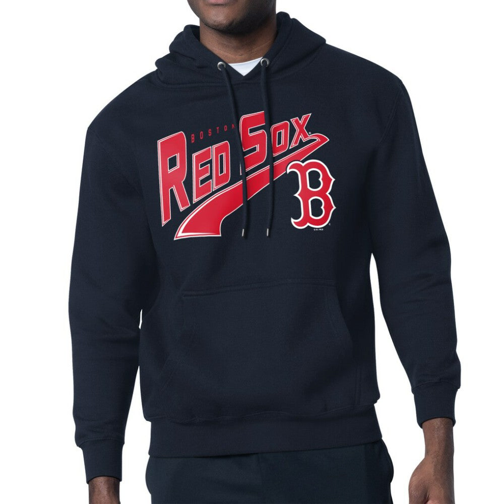 Boston Red Sox Starter Modern Tailsweep Fleece Tri-Blend Pullover Hoodie | MLB Outlet