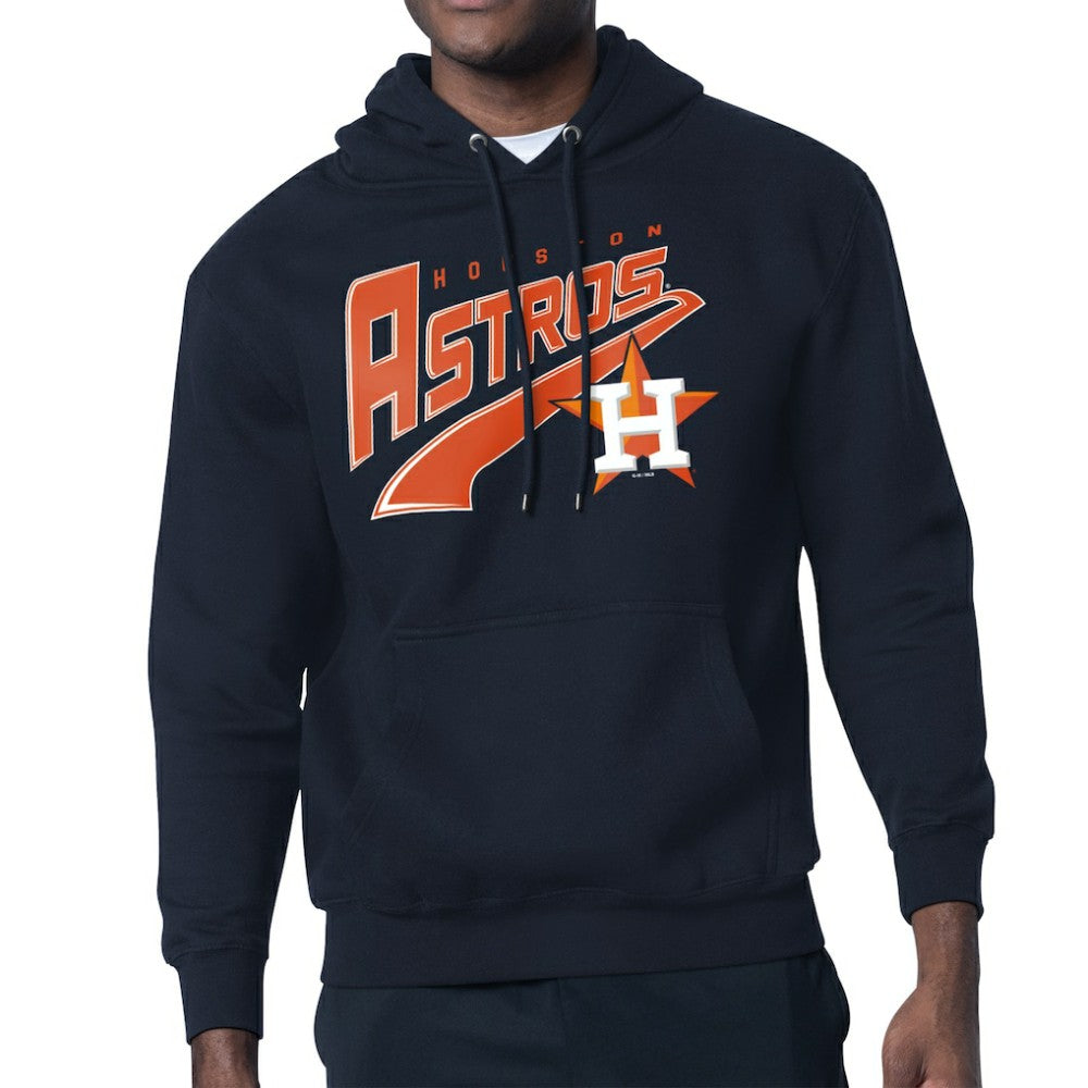 Houston Astros Starter Modern Tailsweep Fleece Tri-Blend Pullover Hoodie | MLB On Sale