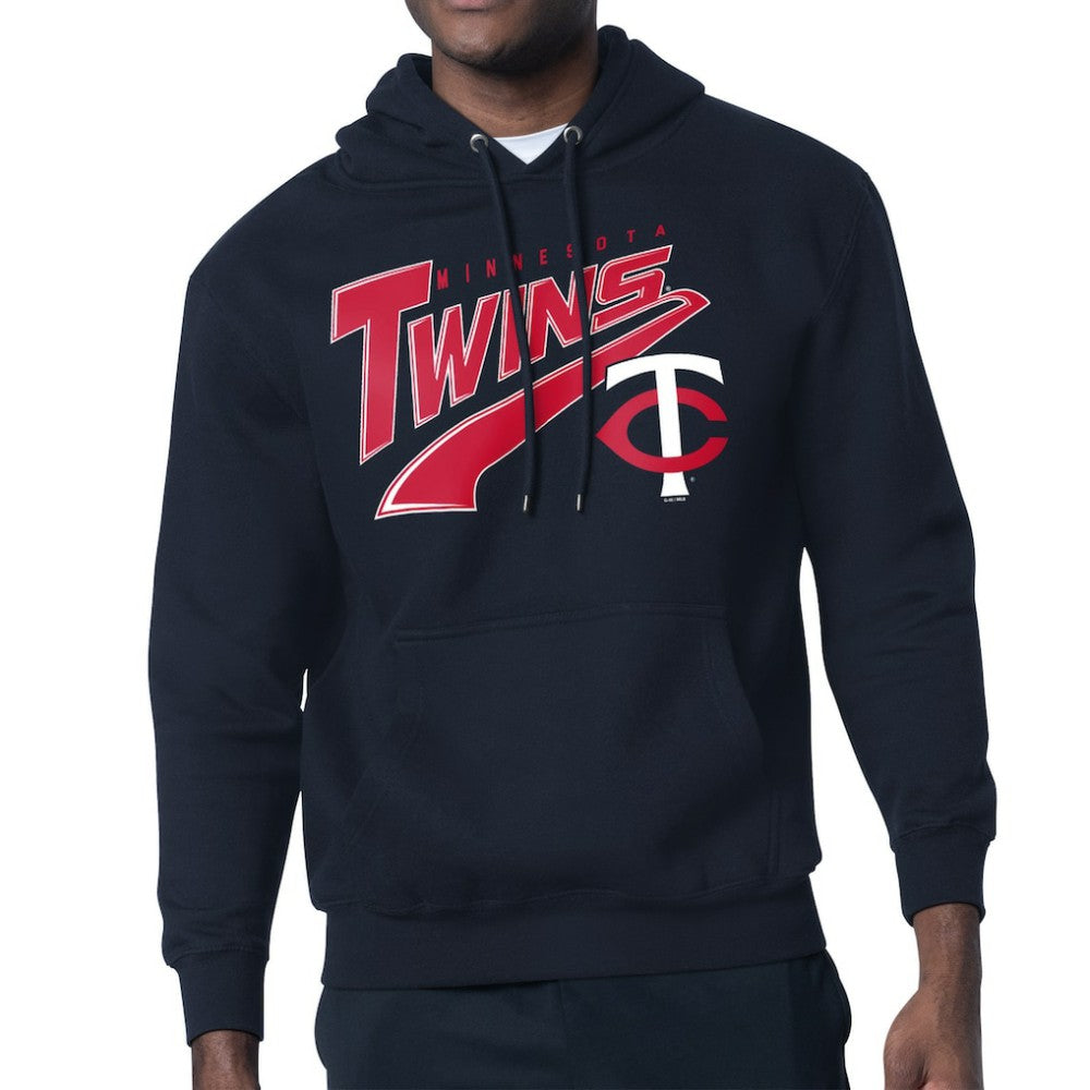 Minnesota Twins Starter Modern Tailsweep Fleece Tri-Blend Pullover Hoodie | MLB New