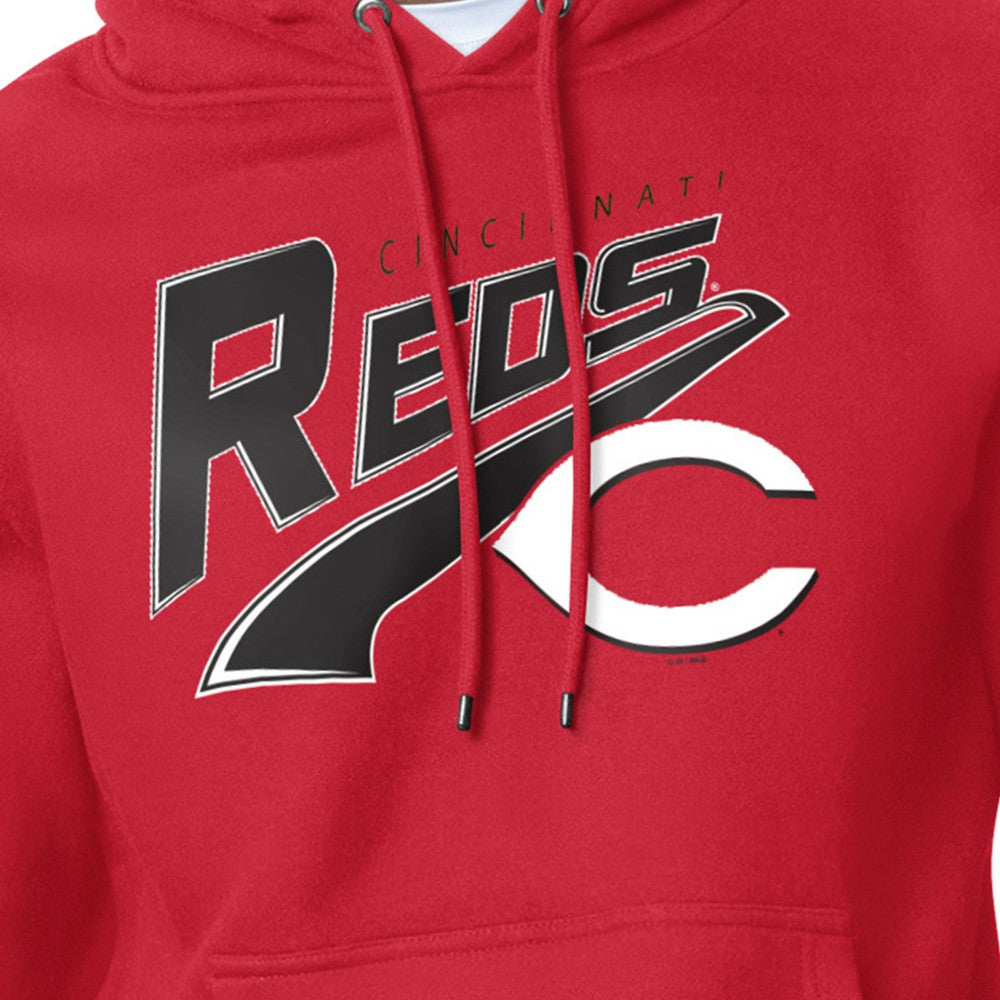 Cincinnati Reds Starter Modern Tailsweep Fleece Tri-Blend Pullover Hoodie | MLB Shop
