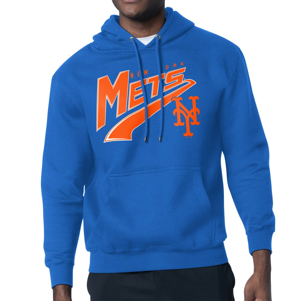 New York Mets Starter Modern Tailsweep Fleece Tri-Blend Pullover Hoodie | MLB US