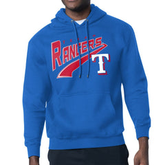 Texas Rangers Starter Modern Tailsweep Fleece Tri-Blend Pullover Hoodie | MLB Discount