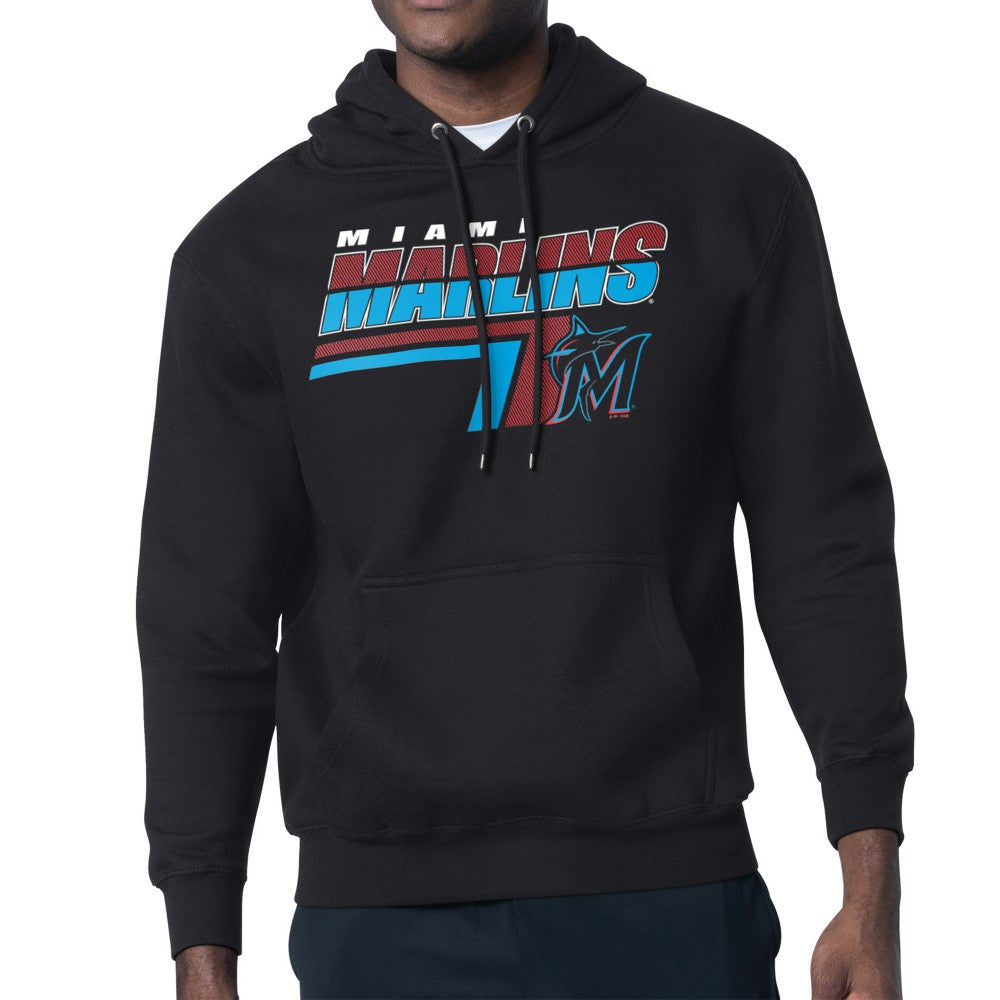 Miami Marlins Starter Logo Push Graphic Hoodie | MLB For sale