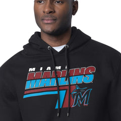 Miami Marlins Starter Logo Push Graphic Hoodie | MLB For sale