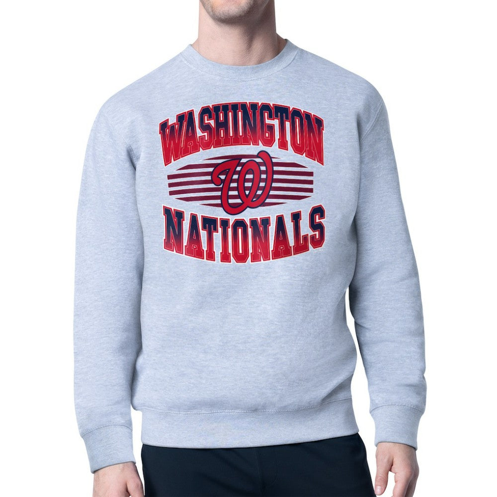 Washington Nationals Starter Team Grit Graphic Fleece Pullover Sweatshirt | MLB For sale