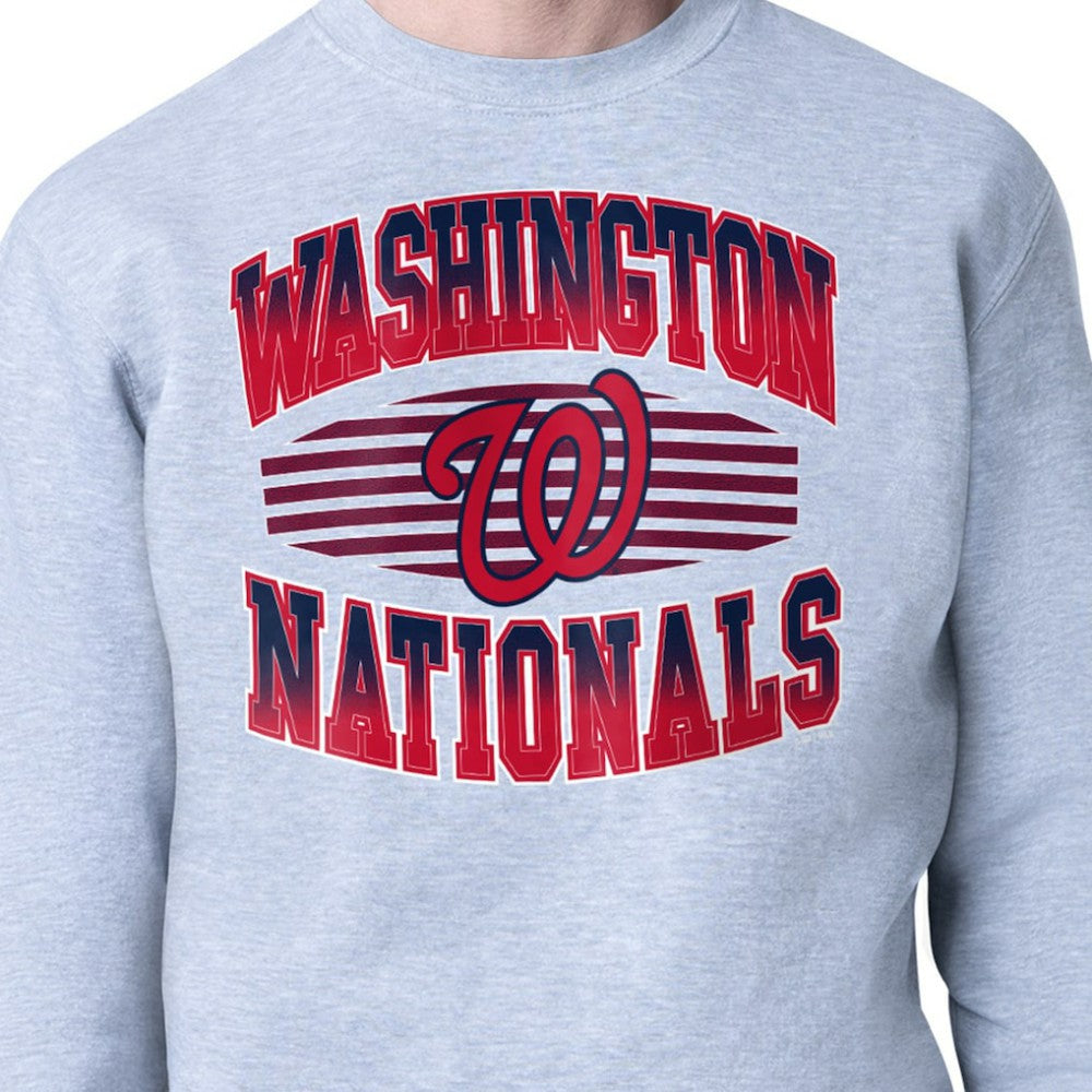Washington Nationals Starter Team Grit Graphic Fleece Pullover Sweatshirt | MLB For sale