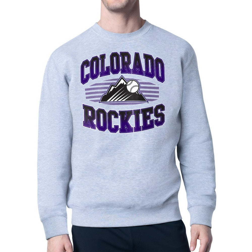 Colorado Rockies Starter Team Grit Graphic Fleece Pullover Sweatshirt | MLB On Sale