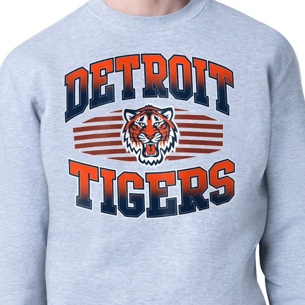 Detroit Tigers Starter Team Grit Graphic Fleece Pullover Sweatshirt | MLB New