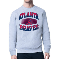 Atlanta Braves Starter Team Grit Graphic Fleece Pullover Sweatshirt | MLB On Sale