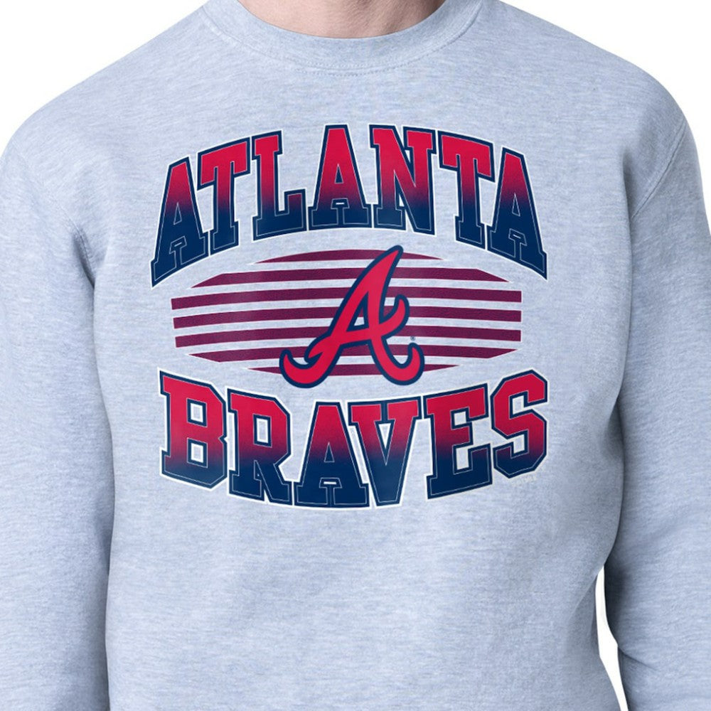 Atlanta Braves Starter Team Grit Graphic Fleece Pullover Sweatshirt | MLB On Sale