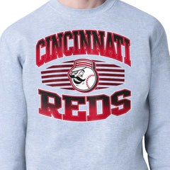 Cincinnati Reds Starter Team Grit Graphic Fleece Pullover Sweatshirt | MLB Online