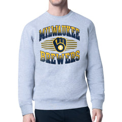 Milwaukee Brewers Starter Team Grit Graphic Fleece Pullover Sweatshirt | MLB For sale