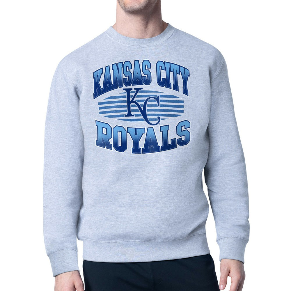 Kansas City Royals Starter Team Grit Graphic Fleece Pullover Sweatshirt | MLB New