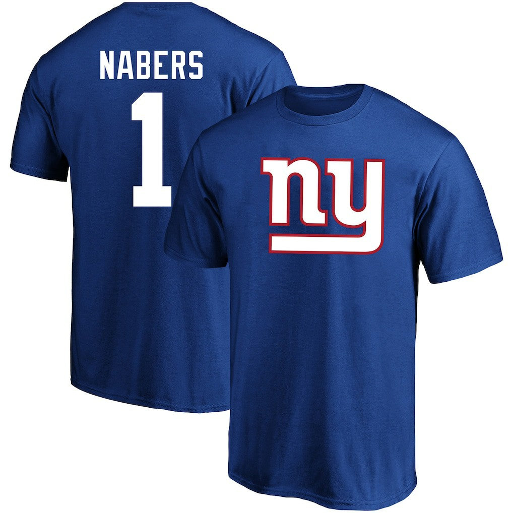 New York Giants Fanatics Malik Nabers  Big & Tall Player Name & Number T-Shirt