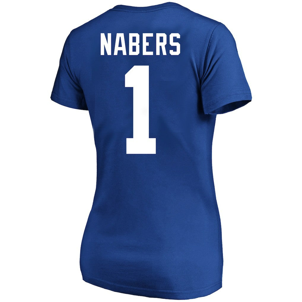 New York Giants Fanatics Malik Nabers  Women's Plus Size Name & Number T-Shirt