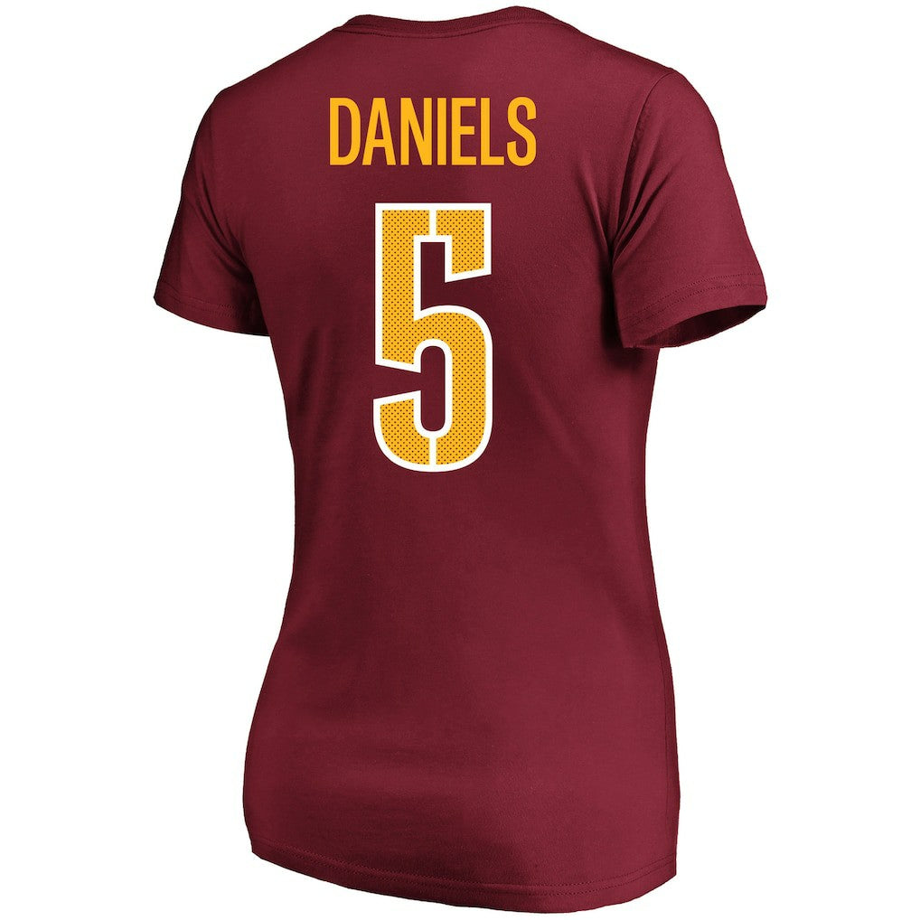 Washington Commanders Fanatics Jayden Daniels  Women's Plus Size Name & Number T-Shirt