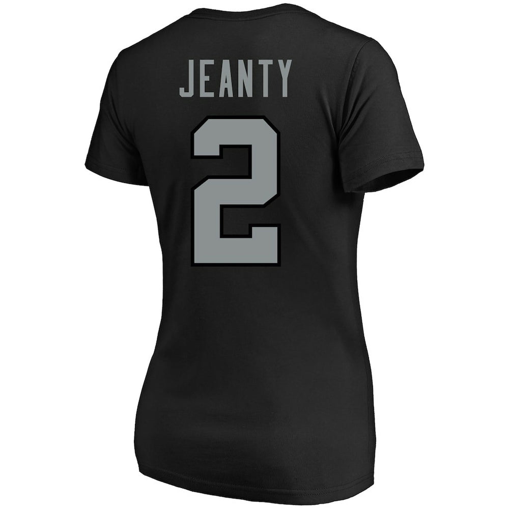 Las Vegas Raiders Fanatics Ashton Jeanty  Women's Plus Size Name & Number T-Shirt