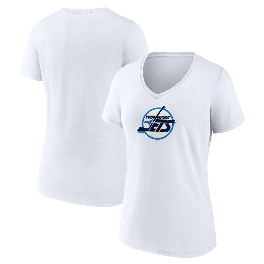 Winnipeg Jets Women's Primary Logo V-Neck T-Shirt Online