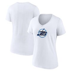 Winnipeg Jets Women's Primary Logo V-Neck T-Shirt Online
