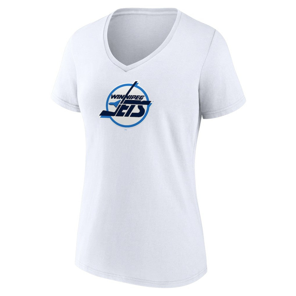 Winnipeg Jets Women's Primary Logo V-Neck T-Shirt Online