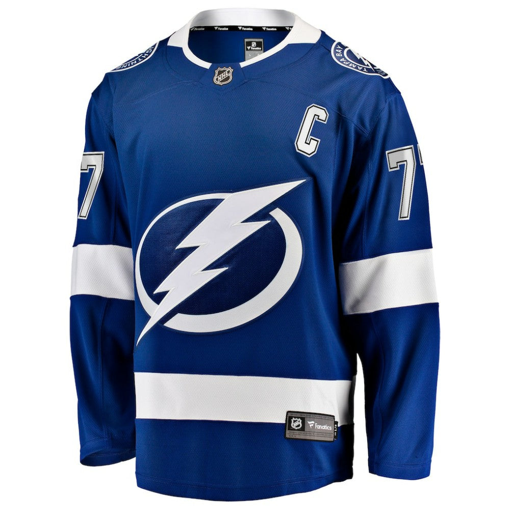 Victor Hedman Tampa Bay Lightning Fanatics Home Captain Patch Breakaway Jersey Outlet