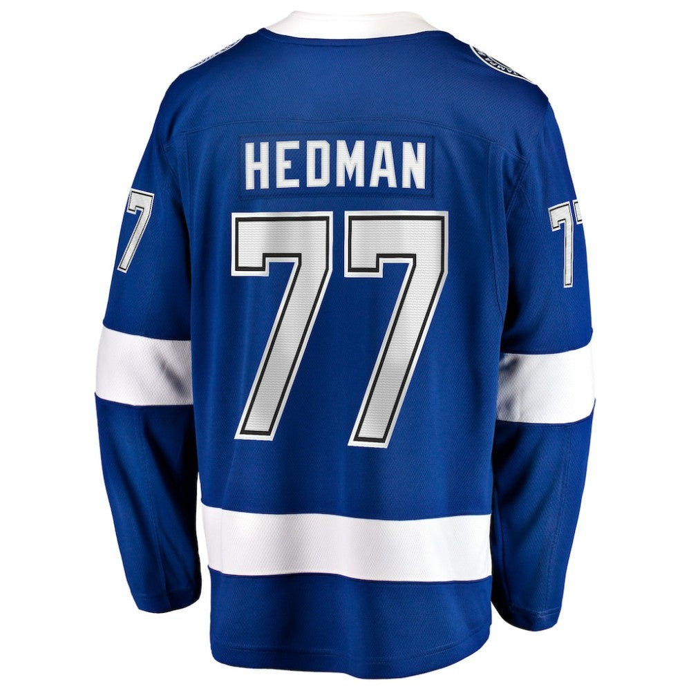 Victor Hedman Tampa Bay Lightning Fanatics Home Captain Patch Breakaway Jersey Outlet