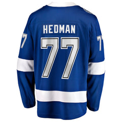 Victor Hedman Tampa Bay Lightning Fanatics Home Captain Patch Breakaway Jersey Outlet