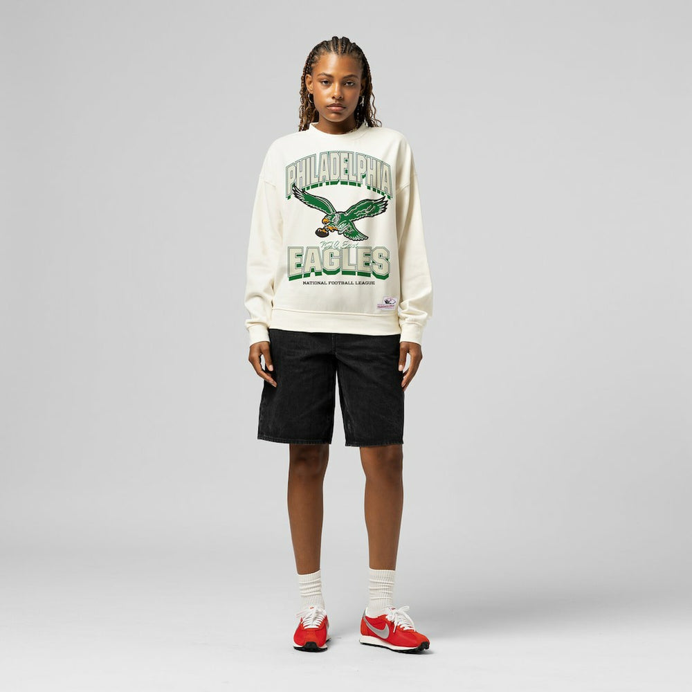 Philadelphia Eagles Mitchell & Ness Women's Tonal Arch Sweatshirt