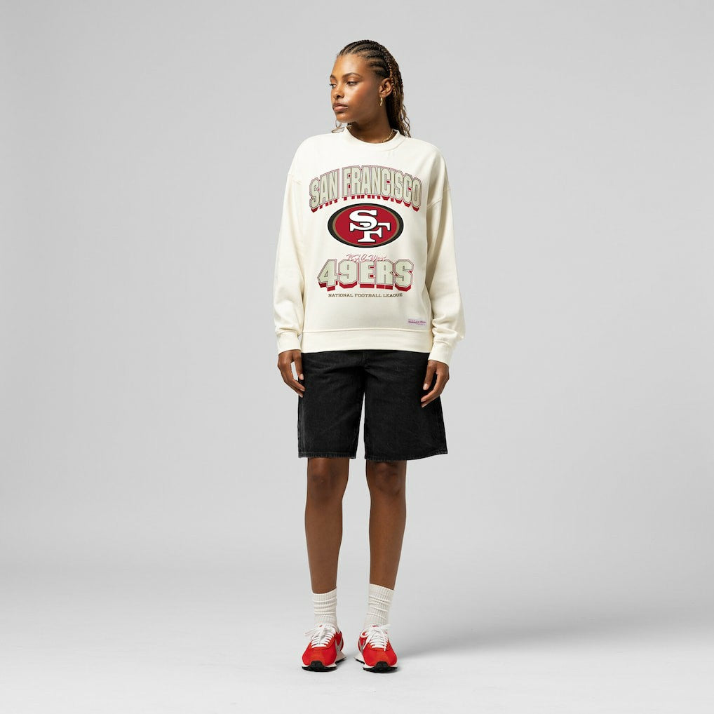 San Francisco 49ers Mitchell & Ness Women's Tonal Arch Sweatshirt