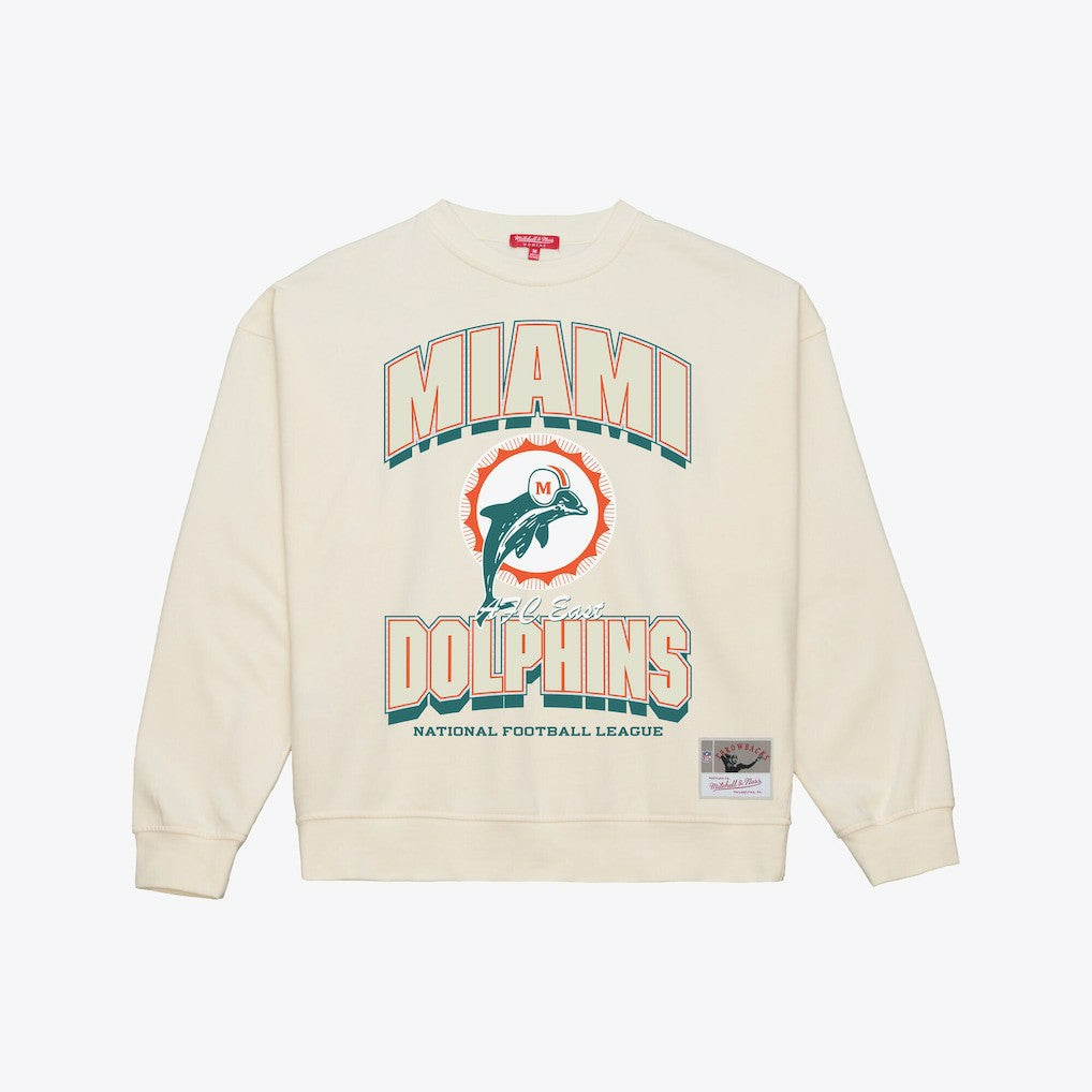 Miami Dolphins Mitchell & Ness Women's Tonal Arch Sweatshirt