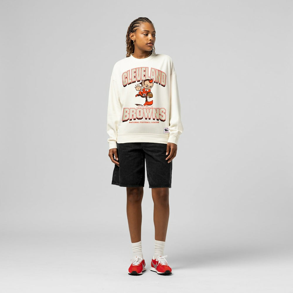 Cleveland Browns Mitchell & Ness Women's Tonal Arch Sweatshirt