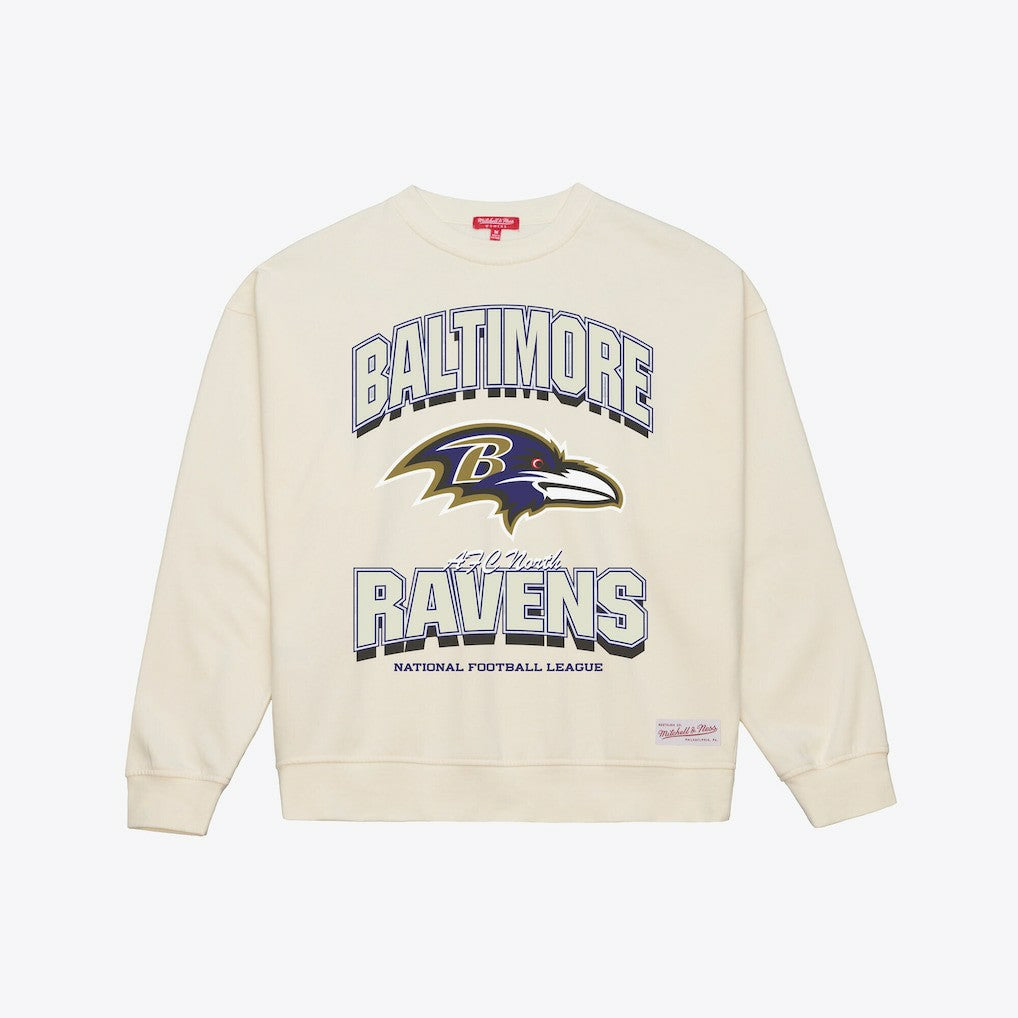 Baltimore Ravens Mitchell & Ness Women's Tonal Arch Sweatshirt