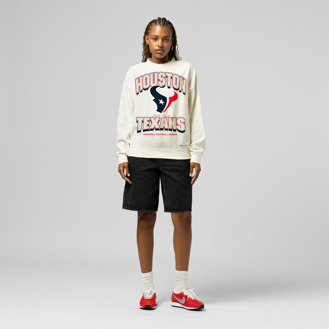 Houston Texans Mitchell & Ness Women's Tonal Arch Sweatshirt
