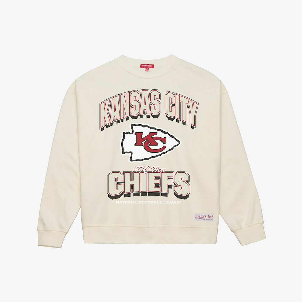 Kansas City Chiefs Mitchell & Ness Women's Tonal Arch Sweatshirt