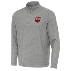 Tampa Bay Buccaneers  Antigua 50th Season Subtle Quarter-Zip Sweatshirt