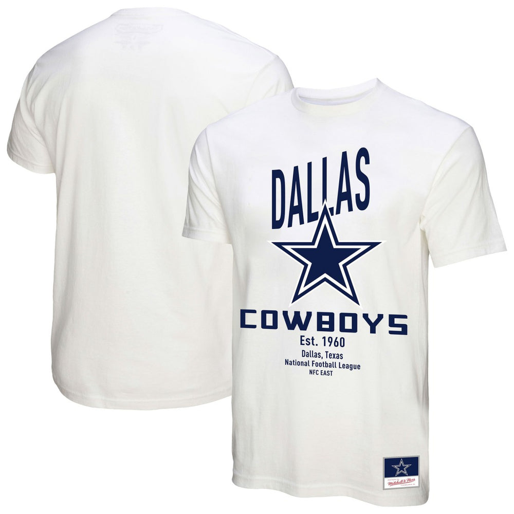 Dallas Cowboys Mitchell & Ness Women's Logo Rise Boyfriend T-Shirt